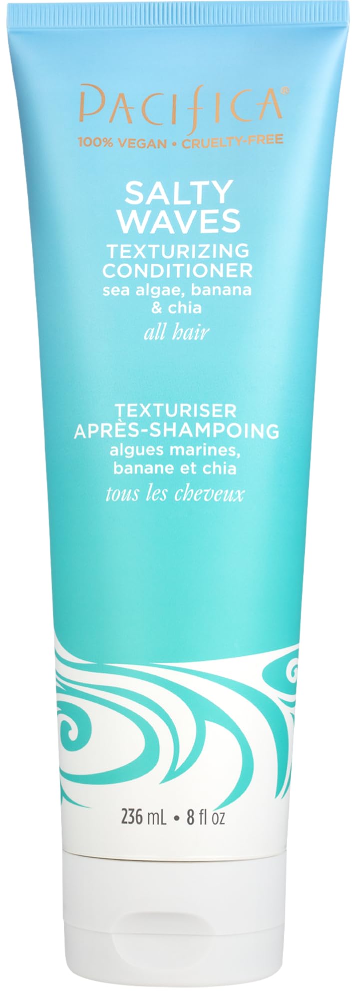 Pacifica Beauty Salty Waves Texturizing Shampoo + Texturizing Conditioner | For All Hair Types | Perfect and Effortless Beach Hair | 100% Vegan & Cruelty Free | Sulfate + Paraben Free